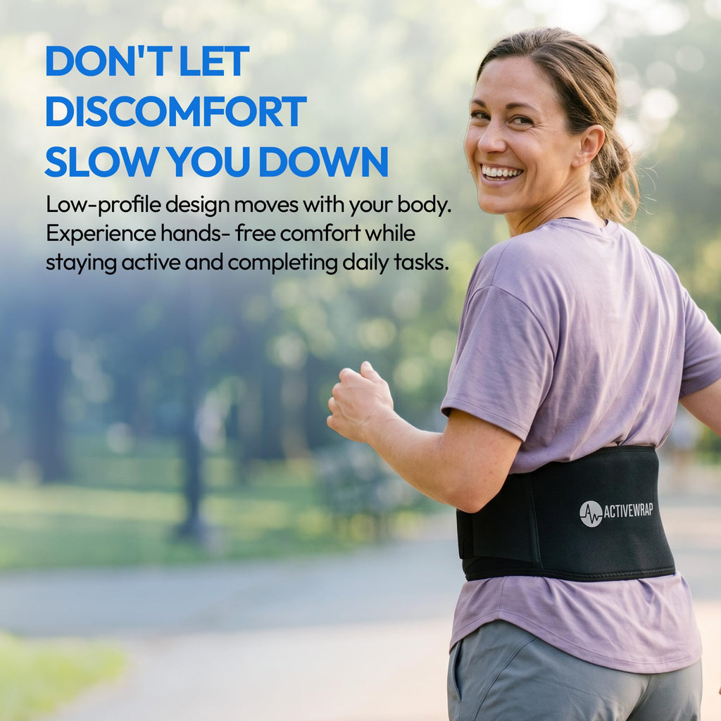 Reusable Hot & Cold Compression Wrap for Back & Hip Support