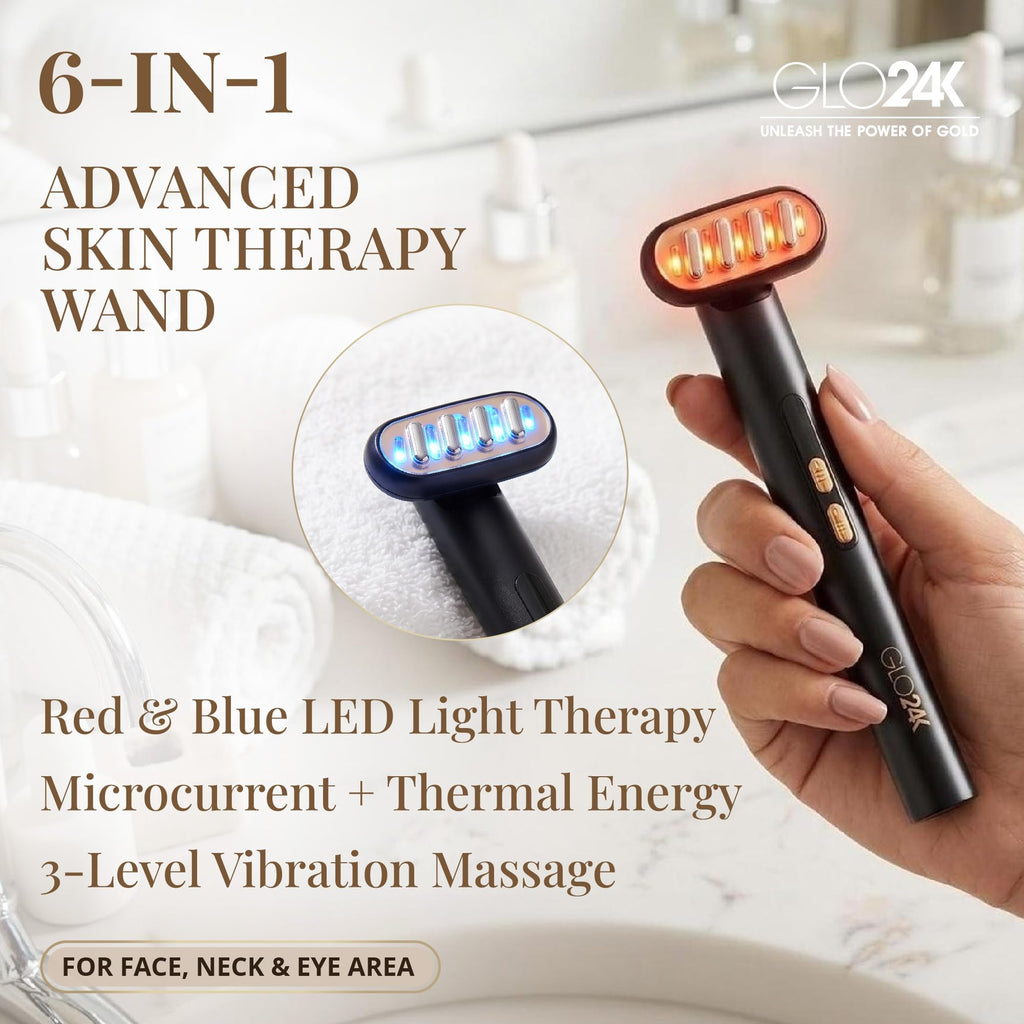 7-Color LED Facial Wand with Hydrating Gel