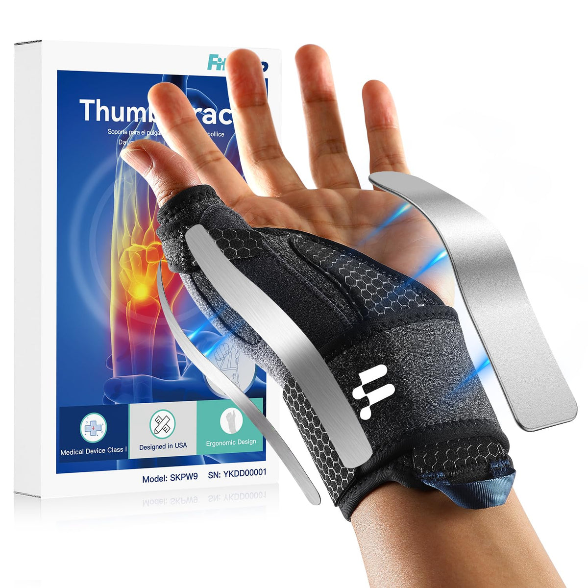 Thumb & Wrist Ice Pack Wrap L+ Thumb Brace L