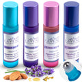 4-Piece Essential Oil Roll-On Set for Relaxation & Sleep