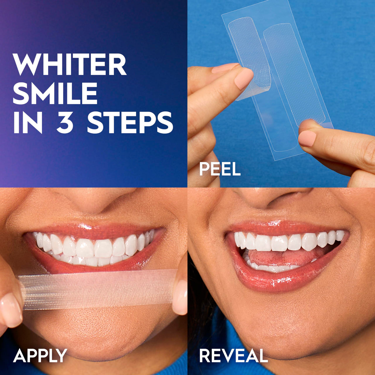 Sensitive Teeth Whitening Strips Kit, 18 Treatments