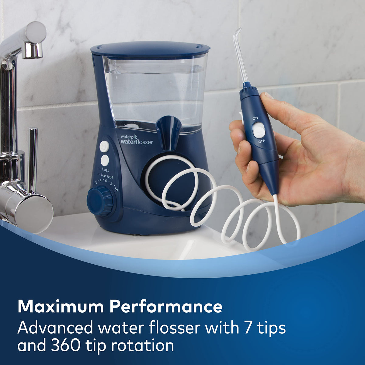 Cordless & Professional Water Flosser Set for Teeth, Gums & Braces