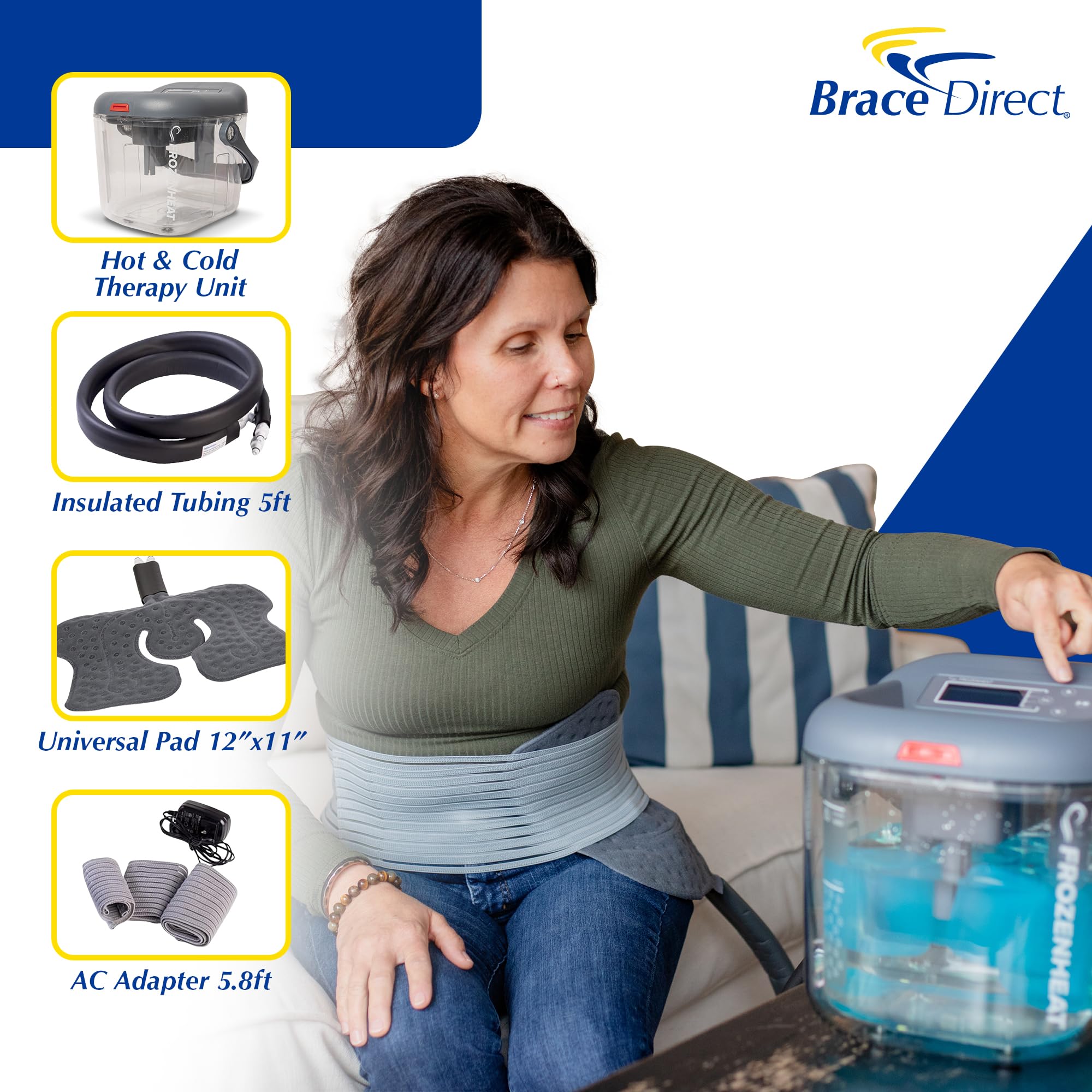 Digital Hot & Cold Therapy Circulation Device with Universal Pad
