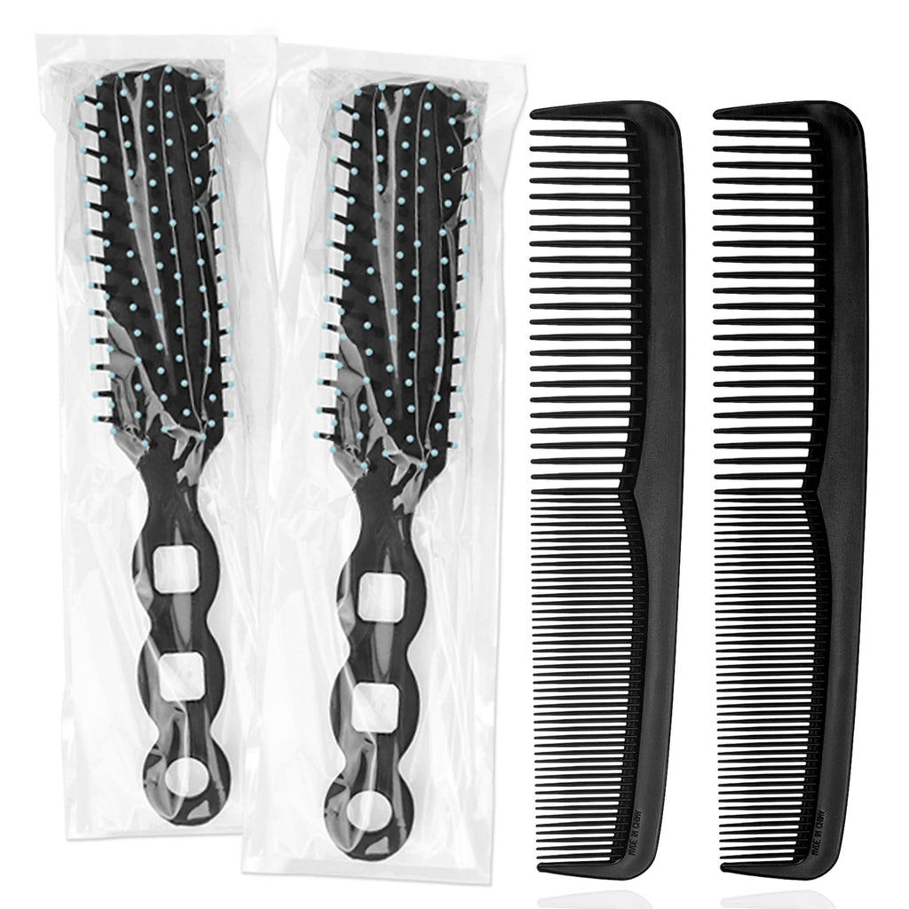 100-Piece Hair Brush & 200-Piece Comb Set, Individually Wrapped