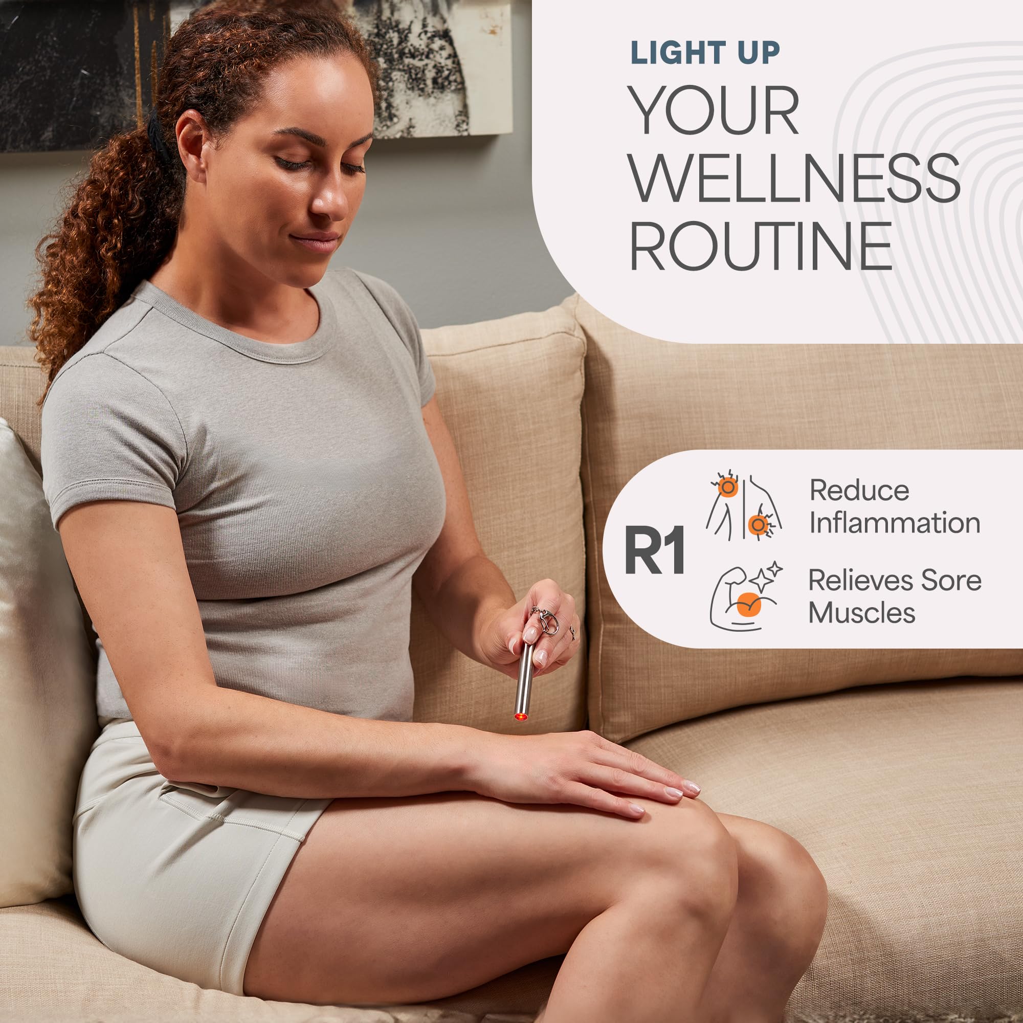 Portable Red & Near-Infrared Light Therapy Torch, 660nm & 850nm