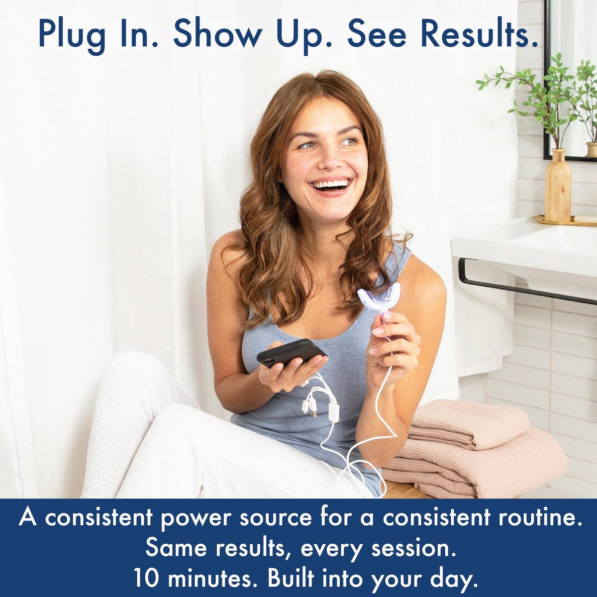 LED Teeth Whitening Kit with Hydroxyapatite Serum