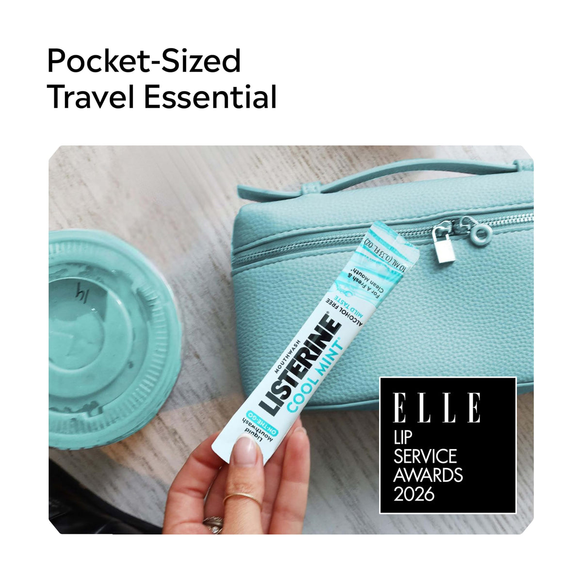 Alcohol-Free Cool Mint Travel Mouthwash Packets, 30 Count