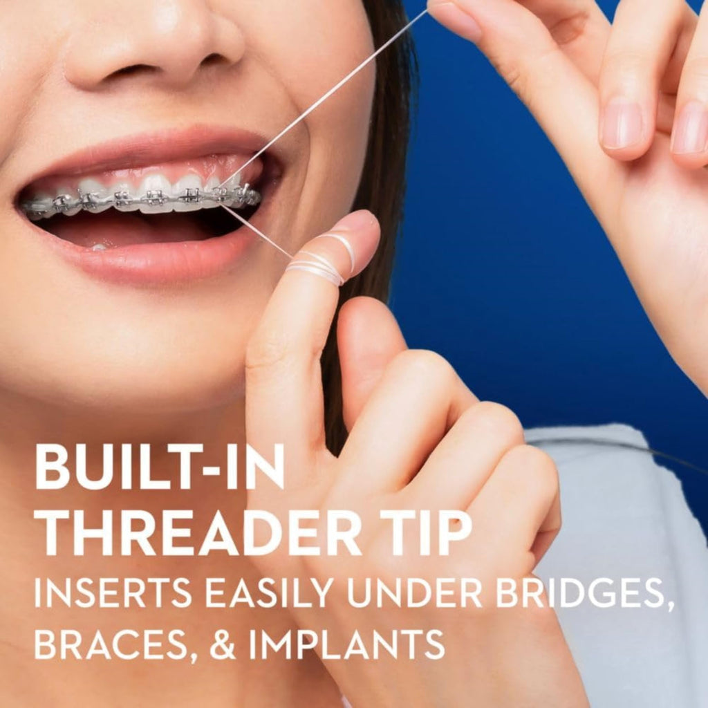 Oral-B Threader Floss 30 Count: 6 Envelopes of 5 Threaders (Pack of 12)