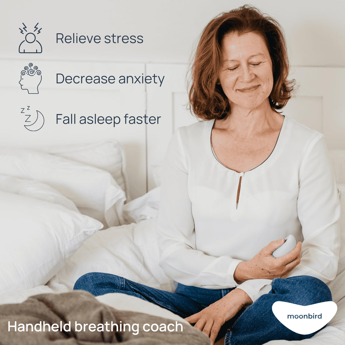 Portable Guided Breathing Tool for Relaxation & Sleep Support