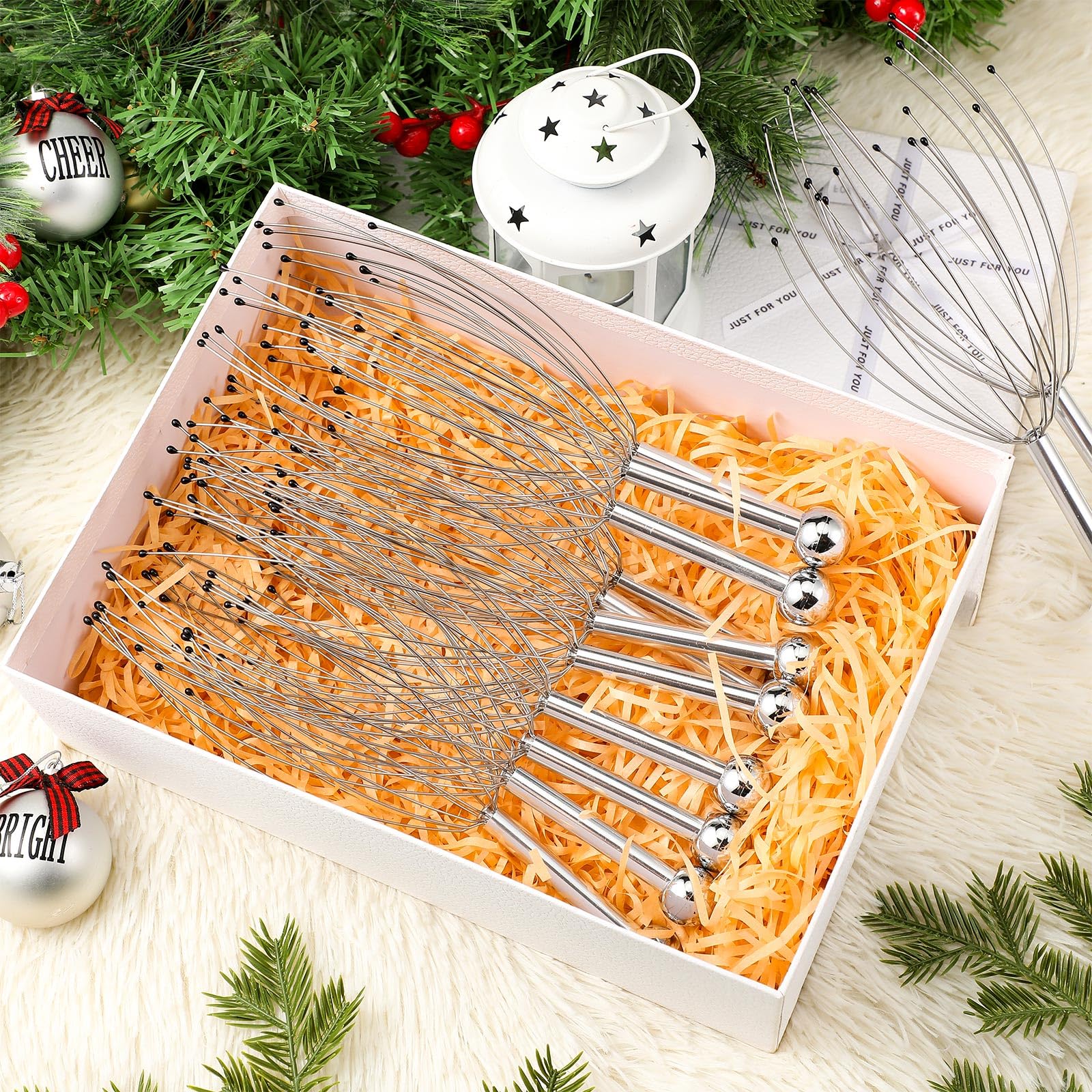 Threlaco 48 Pack Head Scalp Massager 20 Prongs Handheld Stress Relief