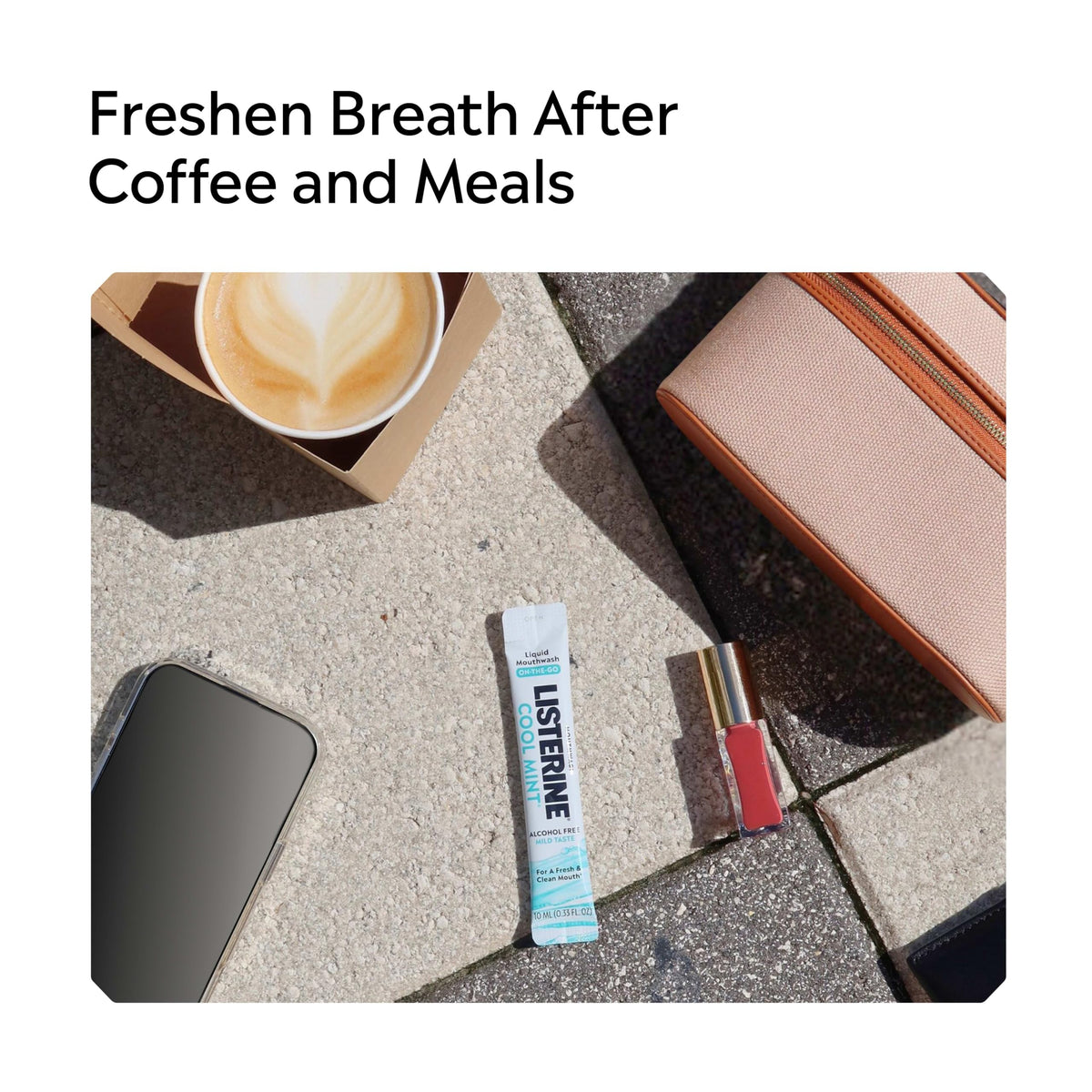 Alcohol-Free Cool Mint Travel Mouthwash Packets, 30 Count
